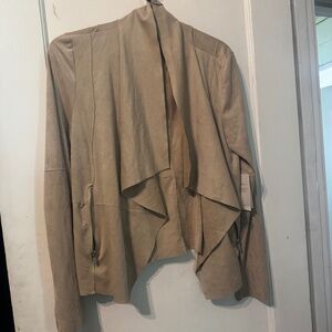 NWT Bagatelle Faux Suede drape blazer